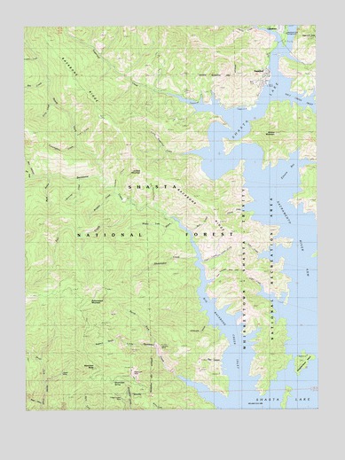 Bohemotash Mountain, CA USGS Topographic Map
