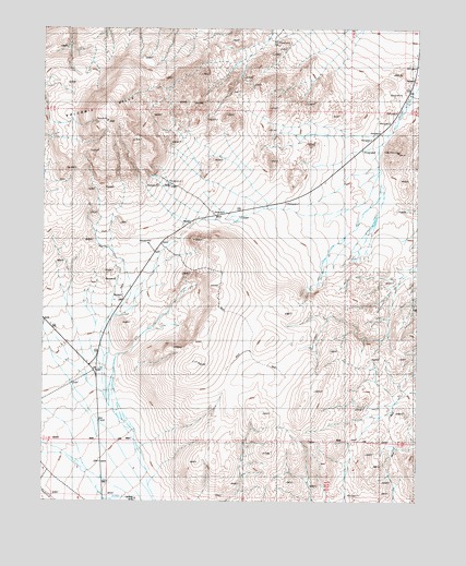 Volcanic Hills East, NV USGS Topographic Map