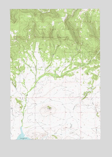 Volcano Butte, MT USGS Topographic Map