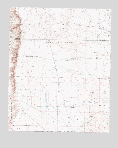 The Volcanoes, NM USGS Topographic Map