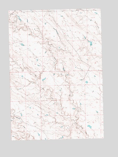 Volunteer NE, SD USGS Topographic Map