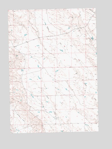 Volunteer NW, SD USGS Topographic Map