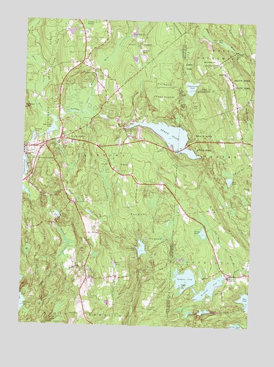 Voluntown, CT USGS Topographic Map