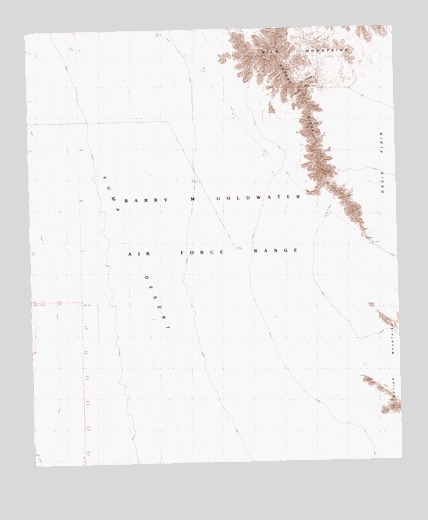 Vopoki Ridge, AZ USGS Topographic Map