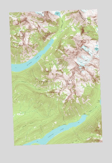 Vulture Peak, MT USGS Topographic Map