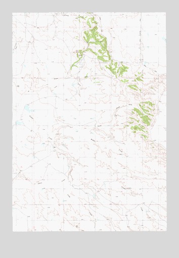 W L Butte, MT USGS Topographic Map
