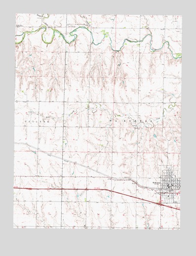 WaKeeney West, KS USGS Topographic Map