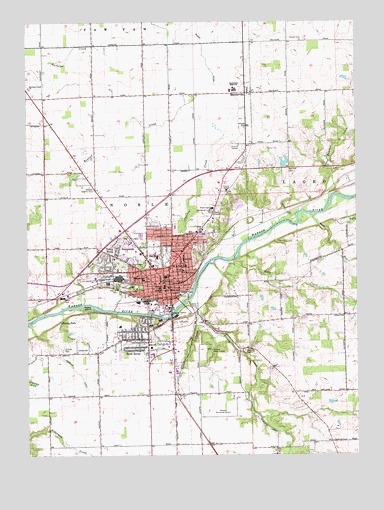 Wabash, IN USGS Topographic Map