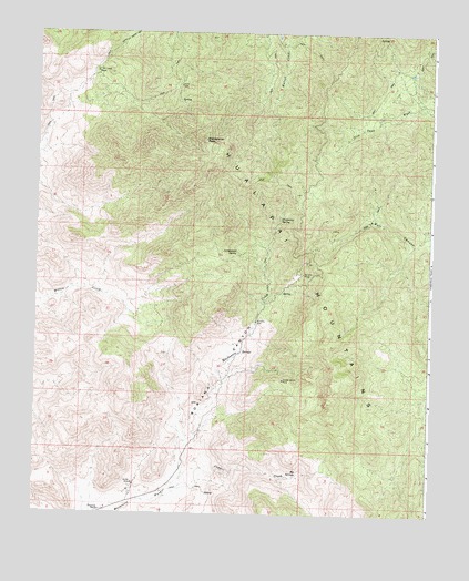 Wabayuma Peak, AZ USGS Topographic Map