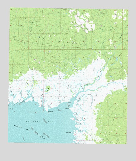 Waccasassa Bay, FL USGS Topographic Map
