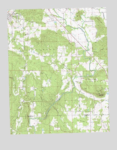 Wachita Mountain, MO USGS Topographic Map