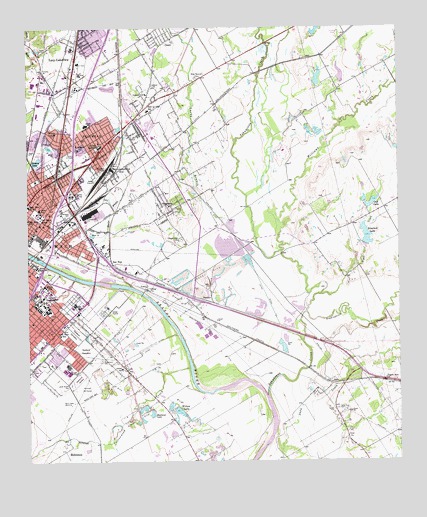 Waco East, TX USGS Topographic Map