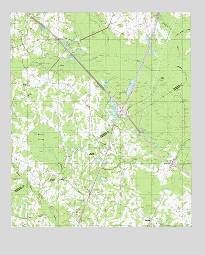 Wadboo Swamp, SC USGS Topographic Map