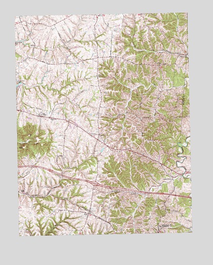 Waddy, KY USGS Topographic Map