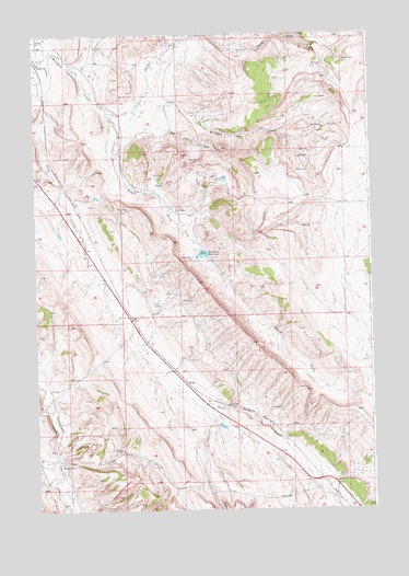 Wade, MT USGS Topographic Map