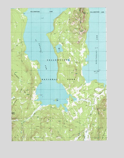 Alder Lake, WY USGS Topographic Map