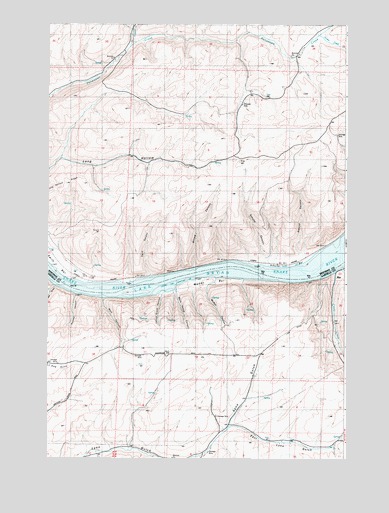 Wades Bar, WA USGS Topographic Map