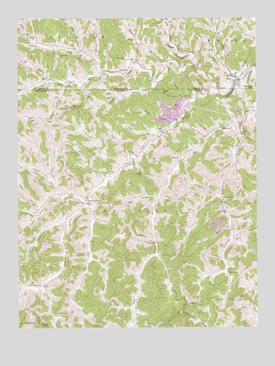 Wadestown, WV USGS Topographic Map