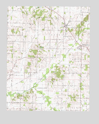Wadesville, IN USGS Topographic Map