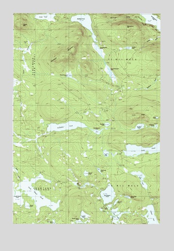 Wadleigh Mountain, ME USGS Topographic Map