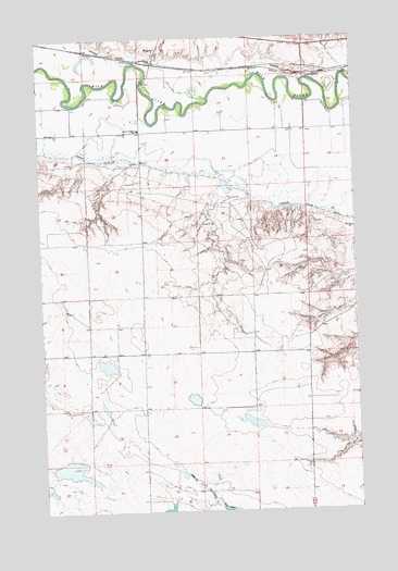 Wagner, MT USGS Topographic Map