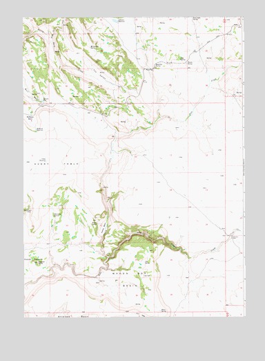 Wagon Box Basin, ID USGS Topographic Map