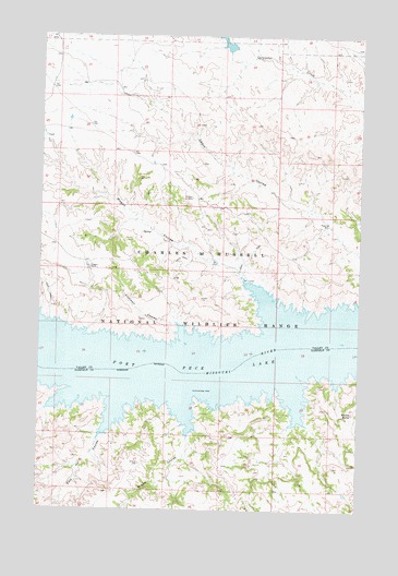 Wagon Coulee, MT USGS Topographic Map