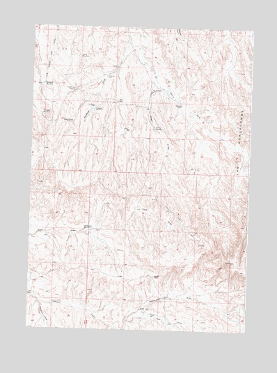 Wagon Prong, WY USGS Topographic Map