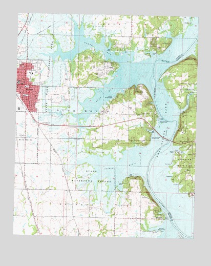 Wagoner East, OK USGS Topographic Map
