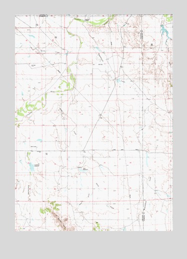 Wagonhound Creek, WY USGS Topographic Map