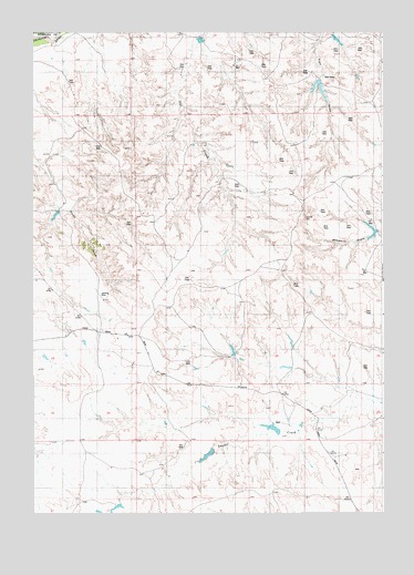 Wagonhound Creek NE, WY USGS Topographic Map
