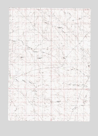 Wags Pinnacle, WY USGS Topographic Map