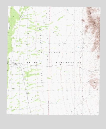 Wahak Hotrontk, AZ USGS Topographic Map