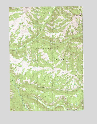 Wahb Springs, WY USGS Topographic Map