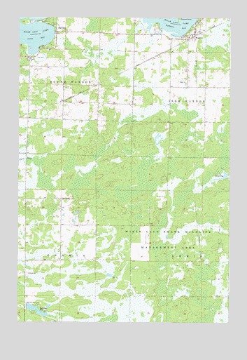 Wahkon South, MN USGS Topographic Map