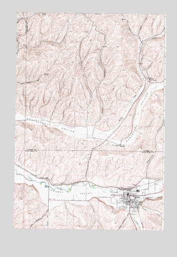 Waitsburg, WA USGS Topographic Map