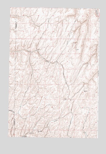 Waitsburg NW, WA USGS Topographic Map