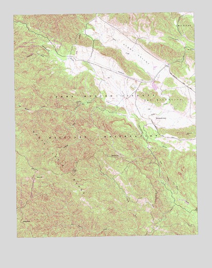 Alder Peak, CA USGS Topographic Map