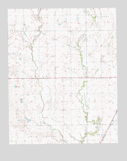 Wakita SE, OK USGS Topographic Map