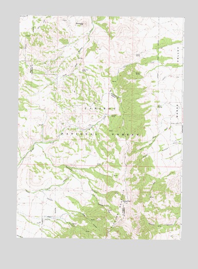 Wakley Peak, ID USGS Topographic Map