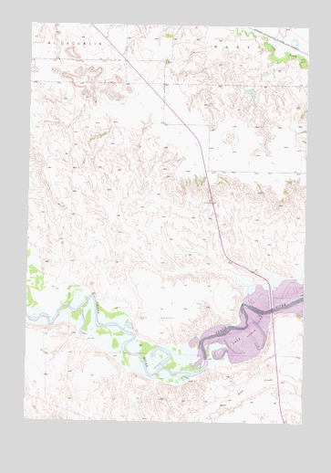 Wakpala NW, SD USGS Topographic Map