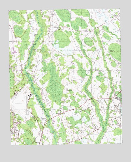 Wakulla, NC USGS Topographic Map