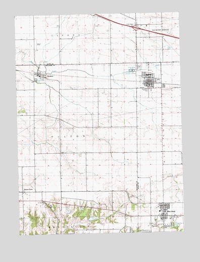Walcott, IA USGS Topographic Map