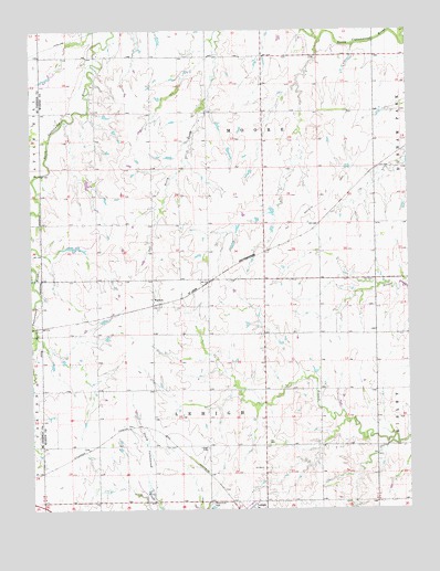 Waldeck, KS USGS Topographic Map