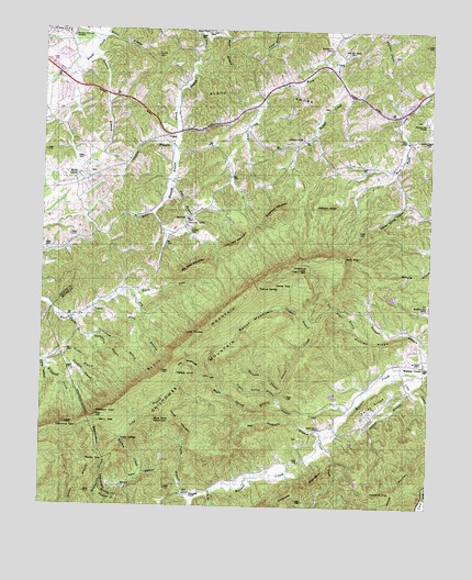 Walden Creek, TN USGS Topographic Map