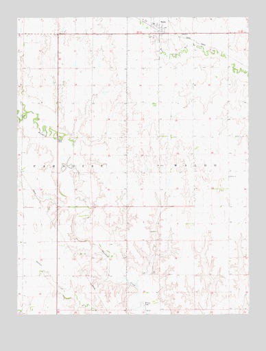 Waldo, KS USGS Topographic Map