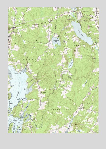 Waldoboro East, ME USGS Topographic Map