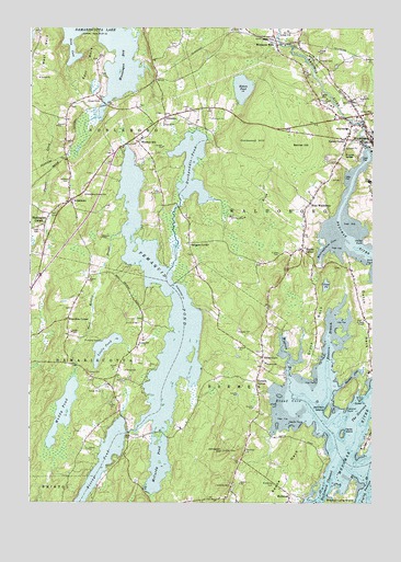 Waldoboro West, ME USGS Topographic Map