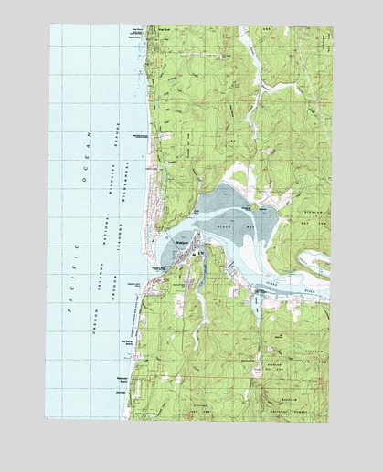 Map Of Waldport Oregon Waldport, OR Topographic Map   TopoQuest