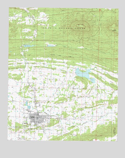 Waldron, AR USGS Topographic Map
